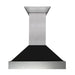 ZLINE 30" Ducted Wall Mount Range Hood in DuraSnow® Stainless Steel with Black Matte Shell, 8654BLM-30 ZLINE Dreamwood Living