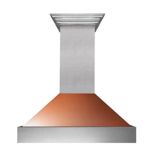 ZLINE 30" Ducted Wall Mount Range Hood in DuraSnow® Stainless Steel with Copper Shell, 8654C-30 ZLINE Dreamwood Living