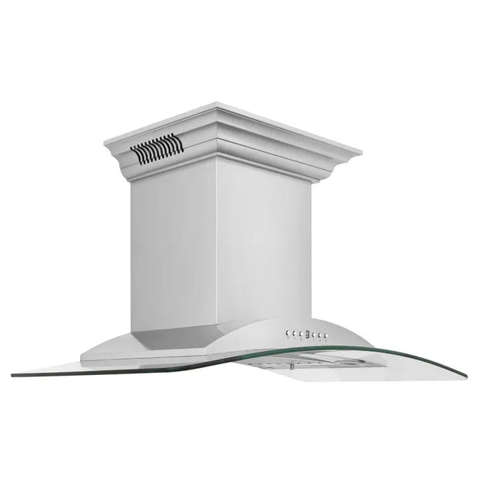 ZLINE 30" Ducted Wall Mount Range Hood in Stainless Steel & Glass with CrownSound Built-in Bluetooth Speakers, KNCRN-BT-30 ZLINE Dreamwood Living