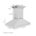 ZLINE 30" Island Mount Range Hood in Stainless Steel with CrownSound Built-in Speakers, KL3iCRN-BT-30 ZLINE Dreamwood Living