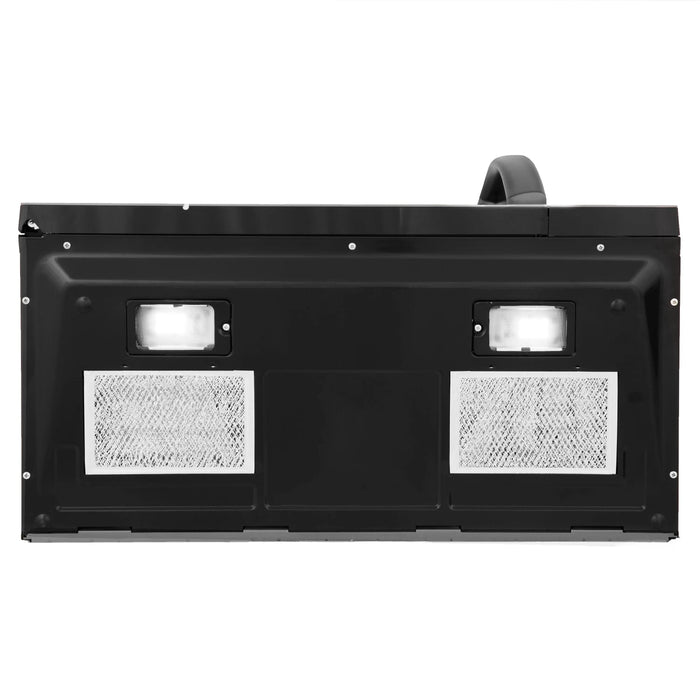 ZLINE 30" Over the Range Convection Microwave Oven in Black Stainless Steel with Modern Handle and Sensor Cooking, MWO-OTR-30-BS ZLINE