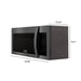 ZLINE 30" Over the Range Convection Microwave Oven in Black Stainless Steel with Modern Handle and Sensor Cooking, MWO-OTR-30-BS ZLINE