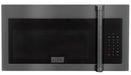 ZLINE 30" Over the Range Convection Microwave Oven in Black Stainless Steel with Traditional Handle and Sensor Cooking, MWO-OTR-H-30-BS ZLINE