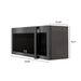 ZLINE 30" Over the Range Convection Microwave Oven in Black Stainless Steel with Traditional Handle and Sensor Cooking, MWO-OTR-H-30-BS ZLINE