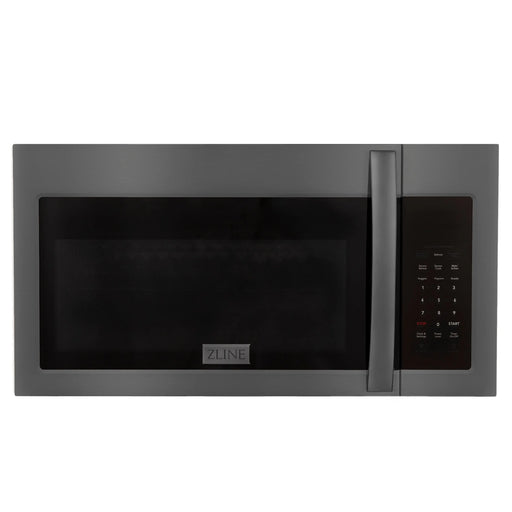 ZLINE 30" Over the Range Microwave in Black Stainless Steel with Modern Handle & 2 Charcoal Filters, MMWO-OTRCF-30-BS ZLINE Dreamwood Living