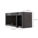ZLINE 30" Over the Range Microwave in Black Stainless Steel with Traditional Handle & 2 Charcoal Filters, MWO-OTRCFH-30-BS ZLINE Dreamwood Living