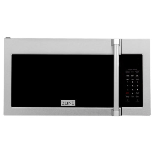 ZLINE 30" Over the Range Microwave in DuraSnow® Stainless Steel with Traditional Handle & 2 Charcoal Filters, MWO-OTRCFH-30-SS ZLINE Dreamwood Living