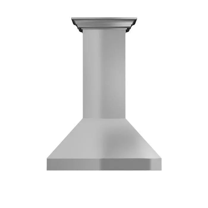 ZLINE 30" Professional Convertible Vent Wall Mount Range Hood in Stainless Steel with Crown Molding, 597CRN-30 ZLINE
