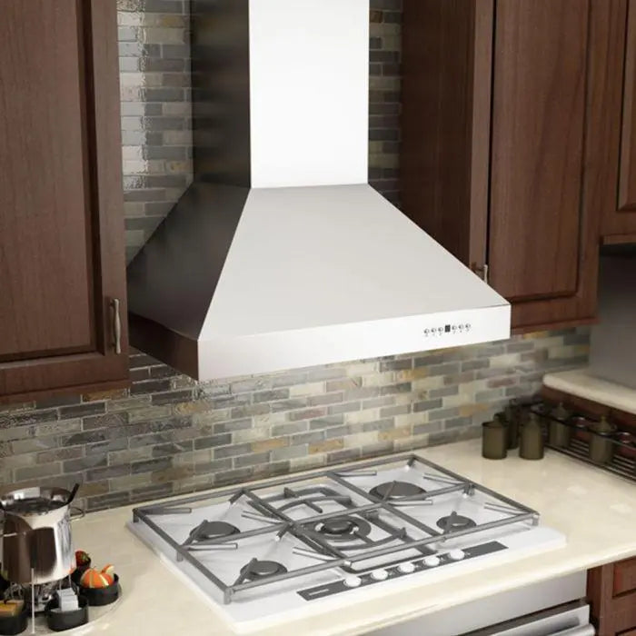 ZLINE 30" Professional Convertible Vent Wall Mount Range Hood in Stainless Steel, 667-30 ZLINE