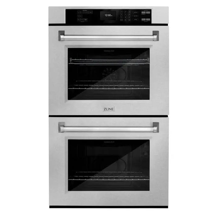 ZLINE 30" Professional Double Wall Oven with Air Fry and Self-Clean in DuraSnow® Stainless Steel, WADS-30 ZLINE Dreamwood Living
