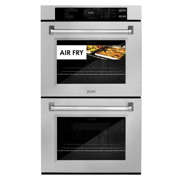ZLINE 30" Professional Double Wall Oven with Air Fry and Self-Clean in DuraSnow® Stainless Steel, WADS-30 ZLINE Dreamwood Living