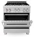 ZLINE 30" Professional Dual Fuel Range in DuraSnow® Stainless Steel, RAS-SN-30 ZLINE
