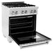 ZLINE 30" Professional Dual Fuel Range in DuraSnow® Stainless Steel, RAS-SN-30 ZLINE