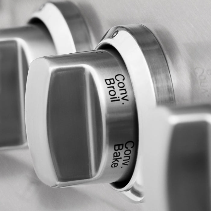 ZLINE 30" Professional Dual Fuel Range in DuraSnow® Stainless Steel, RAS-SN-30 ZLINE