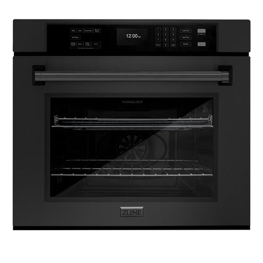 ZLINE 30" Professional Single Wall Oven with Air Fry and Self-Clean in Black Stainless Steel, WASB-30 ZLINE Dreamwood Living