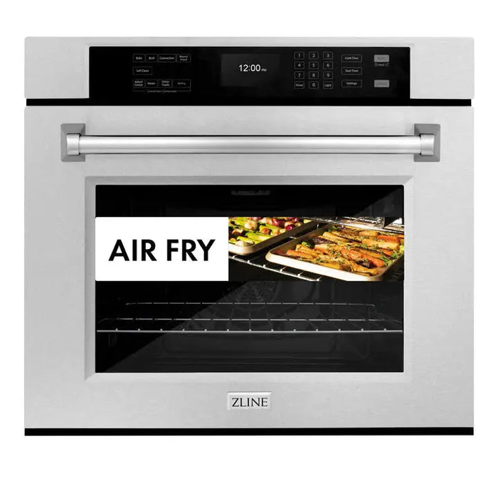 ZLINE 30" Professional Single Wall Oven with Air Fry and Self-Clean in DuraSnow® Stainless Steel, WASS-30 Dreamwood Living Dreamwood Living