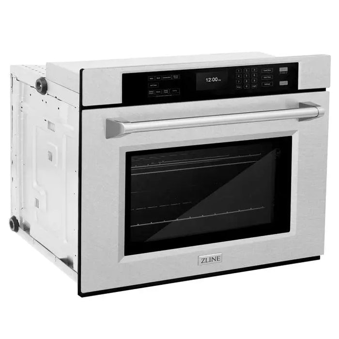 ZLINE 30" Professional Single Wall Oven with Air Fry and Self-Clean in DuraSnow® Stainless Steel, WASS-30 Dreamwood Living Dreamwood Living
