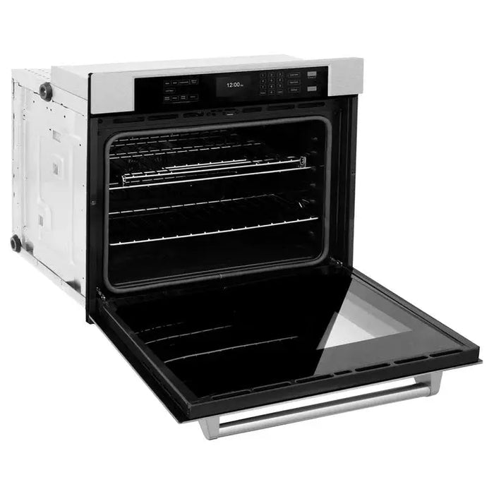 ZLINE 30" Professional Single Wall Oven with Air Fry and Self-Clean in DuraSnow® Stainless Steel, WASS-30 Dreamwood Living Dreamwood Living