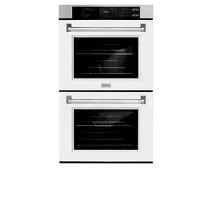 ZLINE 30" Professional True Convection Double Wall Oven with Air Fry and Self-Clean in Stainless Steel with White Matte Doors, WAD-WM-30 ZLINE Dreamwood Living