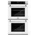 ZLINE 30" Professional True Convection Double Wall Oven with Air Fry and Self-Clean in Stainless Steel with White Matte Doors, WAD-WM-30 ZLINE Dreamwood Living
