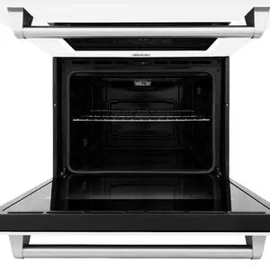 ZLINE 30" Professional True Convection Double Wall Oven with Air Fry and Self-Clean in Stainless Steel with White Matte Doors, WAD-WM-30 ZLINE Dreamwood Living