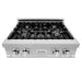 ZLINE 30" Rangetop in DuraSnow® Stainless Steel with 4 Gas Brass Burners And Griddle, RTS-GR-30 ZLINE Dreamwood Living
