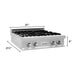 ZLINE 30" Rangetop in DuraSnow® Stainless Steel with 4 Gas Burners and Griddle, RTS-BR-GR-30 ZLINE Dreamwood Living