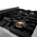 ZLINE 30" Rangetop in Stainless Steel with 4 Gas Brass Burners and Griddle, RT-BR-GR-30 ZLINE Dreamwood Living