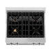 ZLINE 30" Rangetop in Stainless Steel with 4 Gas Brass Burners and Griddle, RT-BR-GR-30 ZLINE Dreamwood Living