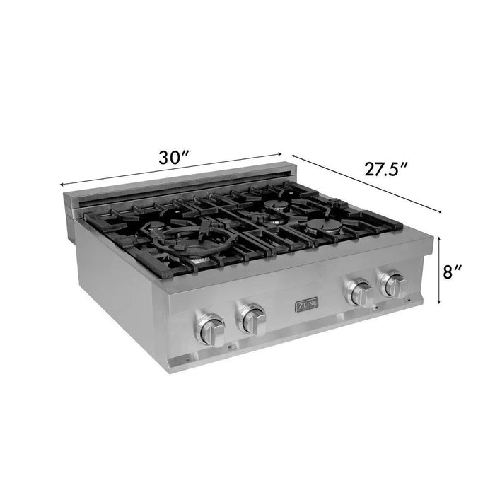 ZLINE 30" Rangetop with 4 Gas Burners, RT30 ZLINE