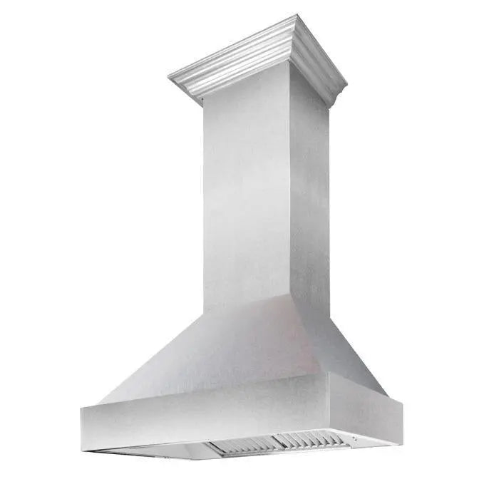 ZLINE 30" Wall Mount Range Hood in DuraSnow® Stainless Steel with DuraSnow® Shell, 8654SN-30 ZLINE