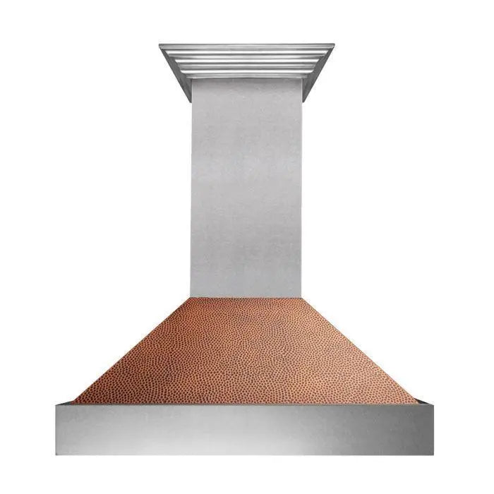 ZLINE 30" Wall Mount Range Hood in DuraSnow® Stainless Steel with Hand-Hammered Copper Shell, 8654HH-30 ZLINE Dreamwood Living