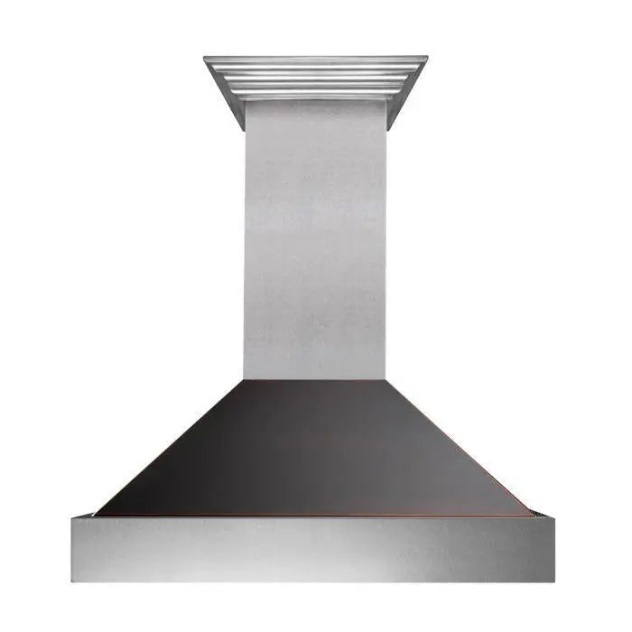 ZLINE 30" Wall Mount Range Hood in DuraSnow® Stainless Steel with Oil Rubbed Bronze Shell, 8654ORB-30 ZLINE Dreamwood Living