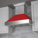 ZLINE 30" Wall Mount Range Hood in DuraSnow® Stainless Steel with Red Matte Shell, 8654RM-30 ZLINE Dreamwood Living