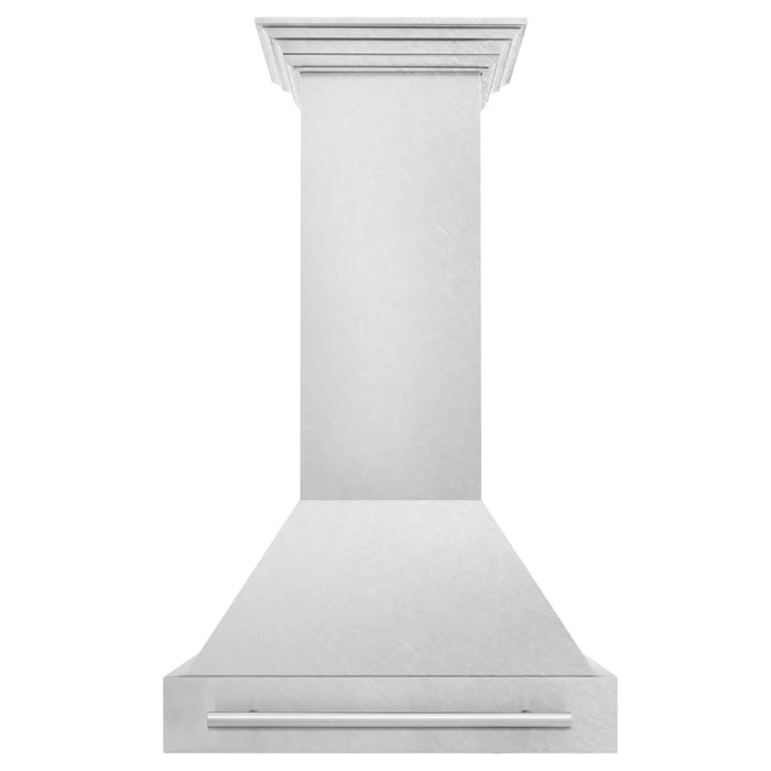 ZLINE 30" Wall Mount Range Hood in DuraSnow® Stainless Steel with Stainless Steel Handle, 8654SNX-30 ZLINE Dreamwood Living
