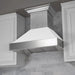 ZLINE 30" Wall Mount Range Hood in DuraSnow® Stainless Steel with White Matte Shell, 8654WM-30 ZLINE Dreamwood Living