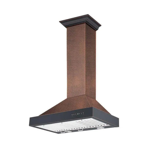 ZLINE 30" Wall Mount Range Hood in Hand-Hammered Copper, KB2-HBXXX-30 ZLINE