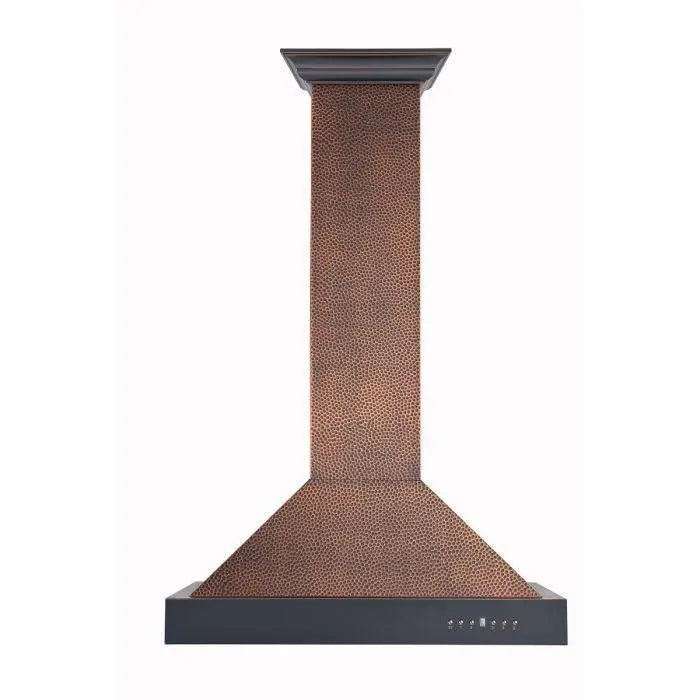 ZLINE 30" Wall Mount Range Hood in Hand-Hammered Copper, KB2-HBXXX-30 ZLINE