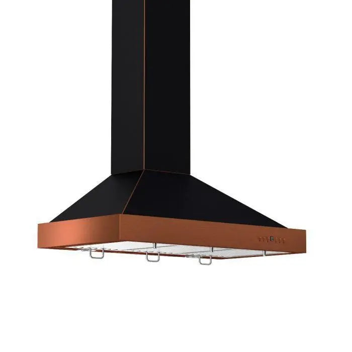 ZLINE 30" Wall Mount Range Hood  in Oil-Rubbed Bronze with Copper Accent, KB2-BCXXX-30 ZLINE
