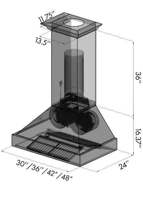 ZLINE 30" Wall Mount Range Hood in Oil-Rubbed Bronze, 8667B-30 ZLINE Dreamwood Living