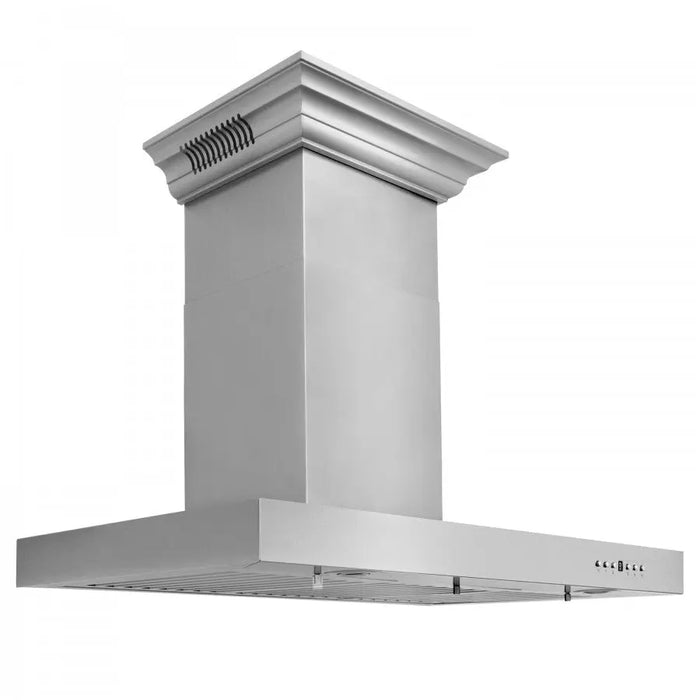 ZLINE 30" Wall Mount Range Hood in Stainless Steel with Built-in CrownSound® Bluetooth Speakers, KECRN-BT-30 ZLINE Dreamwood Living