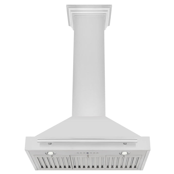 ZLINE 30" Wall Mount Range Hood in Stainless Steel with Stainless Steel Handle, KB4STX-30 ZLINE Dreamwood Living