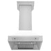 ZLINE 30" Wall Mount Range Hood in Stainless Steel with White Matte Shell & Stainless Steel Handle, 8654STX-WM-30 ZLINE Dreamwood Living