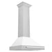 ZLINE 30" Wall Mount Range Hood in Stainless Steel with White Matte Shell and Stainless Steel Handle, KB4STX-WM-30 ZLINE