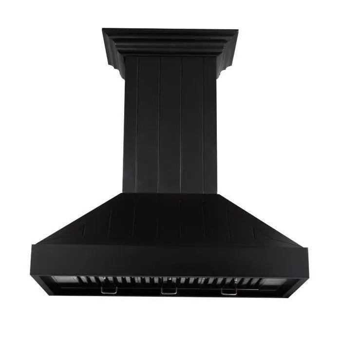 ZLINE 30" Wooden Wall Mount Range Hood in Black, KPCC-30 ZLINE