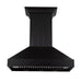 ZLINE 30" Wooden Wall Mount Range Hood in Black, KPCC-30 ZLINE