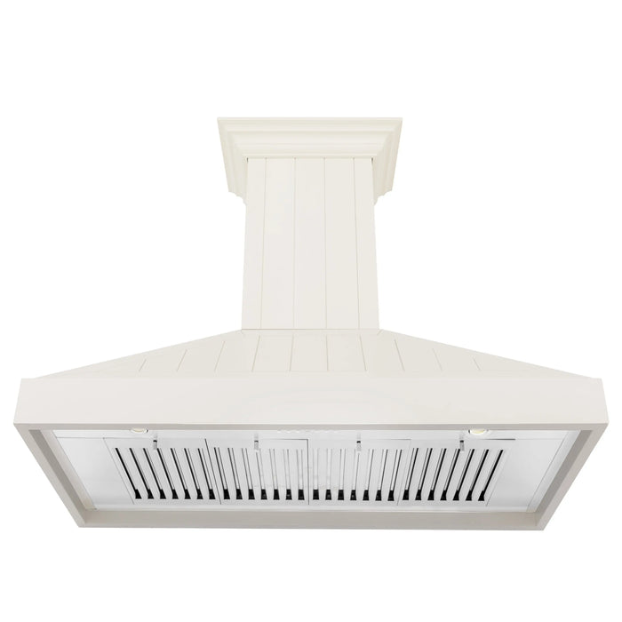 ZLINE 30" Wooden Wall Mount Range Hood in Cottage White, KPTT-30 ZLINE