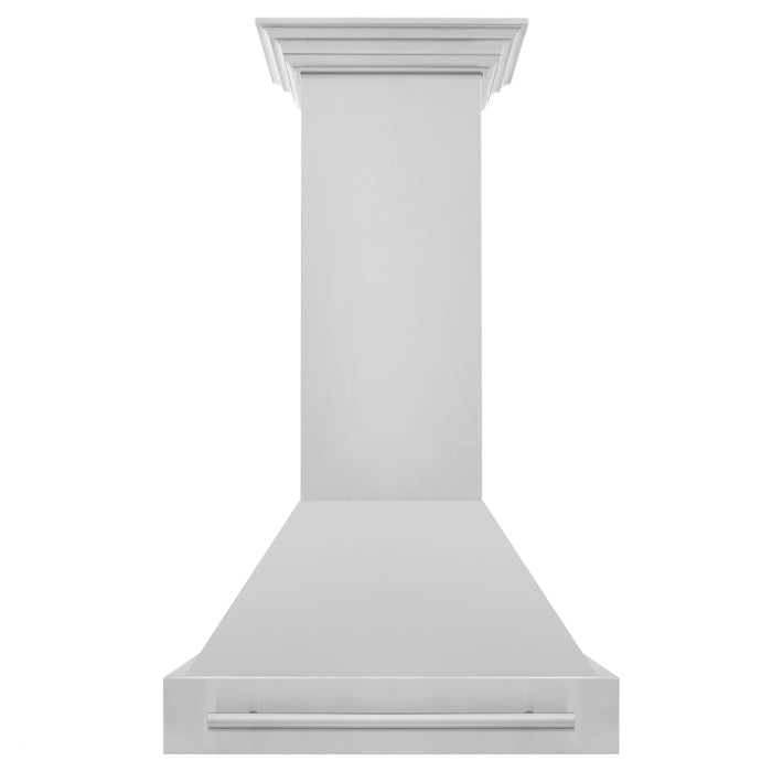 ZLINE 30" wall Mount Range Hood in Stainless Steel with Stainless Steel Handle, 8654STX-30 ZLINE Dreamwood Living