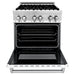 ZLINE 30"Professional Dual Fuel Range in Stainless Steel with White Matte Door, RA-WM-30 ZLINE