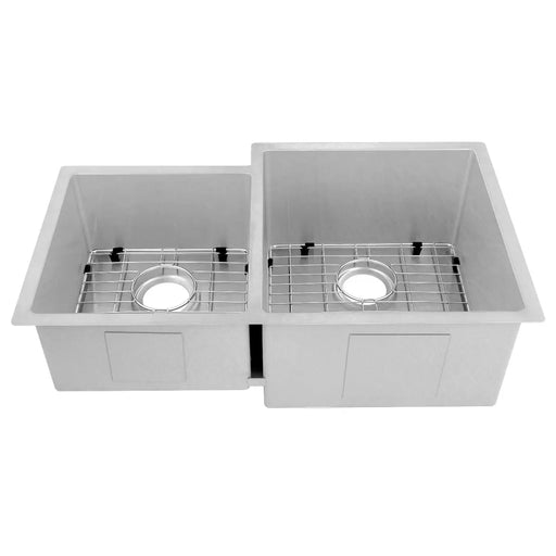 ZLINE 32" Jackson Undermount Double Bowl Kitchen Sink in DuraSnow® Stainless Steel with Bottom Grid, SRDL-32S ZLINE Dreamwood Living